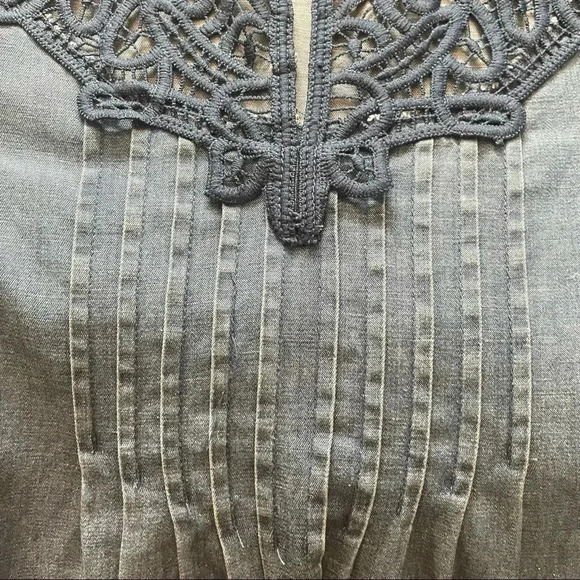 Holding Horses Denim Embroidered Blouse - Picture 5 of 8